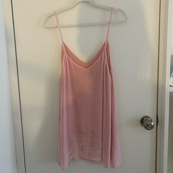 Reformation pink velvet Marlee dress - Picture 5 of 7